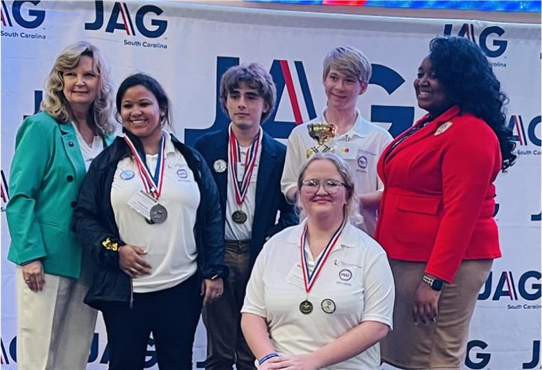 students at JAG Conference awards